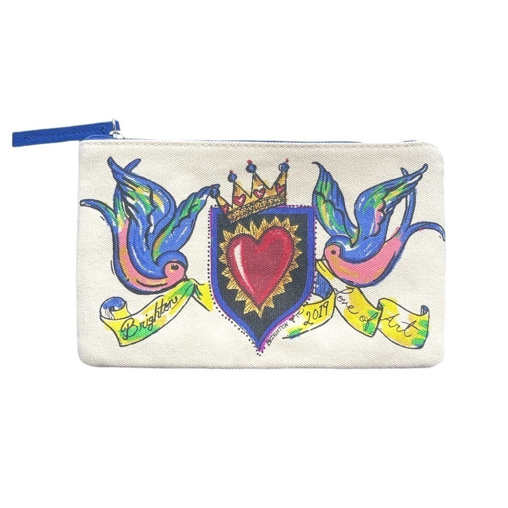 Brighton Love of Art Canvas Cosmetic Travel Bag